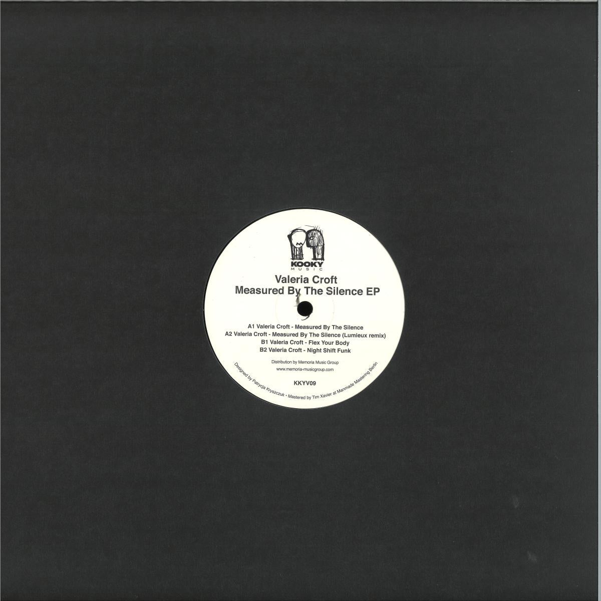 Valeria Croft - Measured By The Silence EP (VINYL 12" Kooky Music KKYV09) | NEW Mint (M) Mint (M) - MINIMAL *NEW*