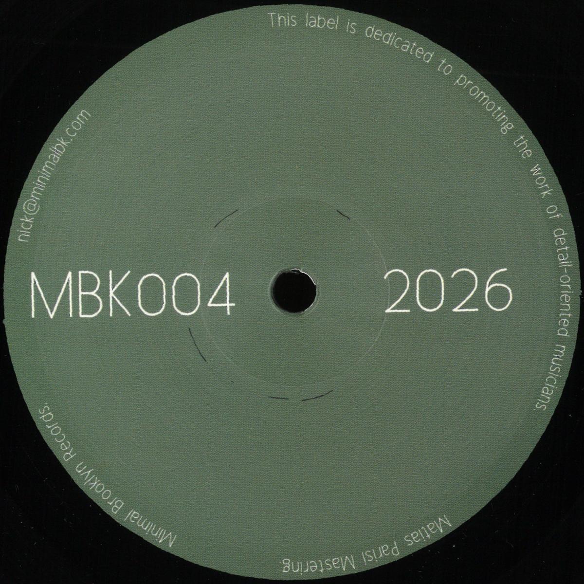 Various - MBK004 (VINYL 12" Minimal Brooklyn) | NEW - MINIMAL *NEW*