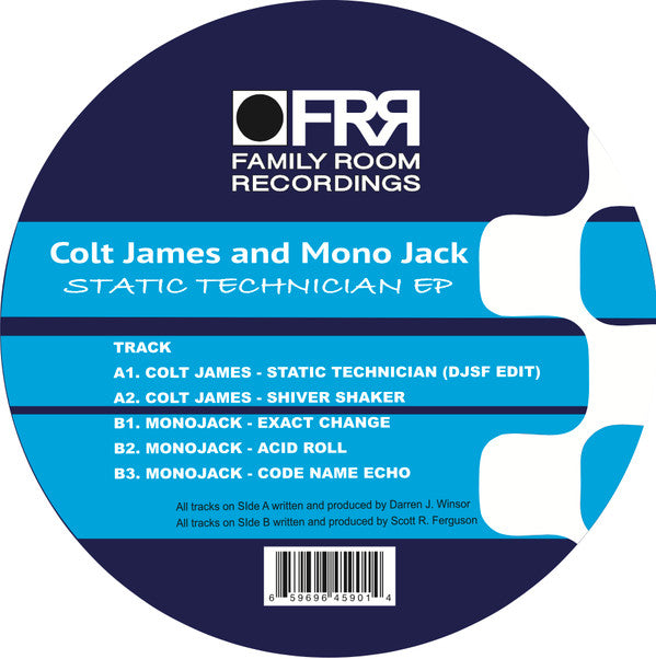 Colt James Static Technician EP 12" Mint (M) Mint (M)
