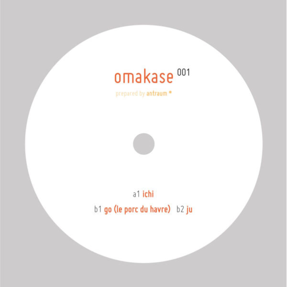 Antraum - (PRESALE 09/12/26) Omakase 001 (VINYL 12" Omakase) | NEW - MINIMAL *NEW*