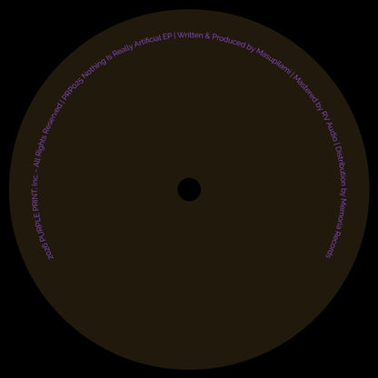Masupilami - (PRESALE 11/13/26) Nothing Is Really Artificial (VINYL 12" Purple Print) | NEW - MINIMAL *NEW*