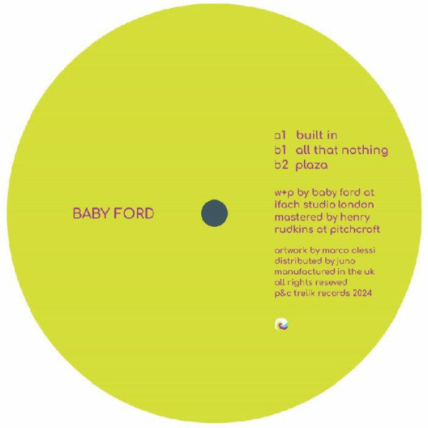 Baby Ford - Built In (VINYL) | Mint (M) Generic - MINIMAL *NEW*