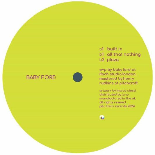 Baby Ford - Built In (VINYL) | Mint (M) Generic - MINIMAL *NEW*