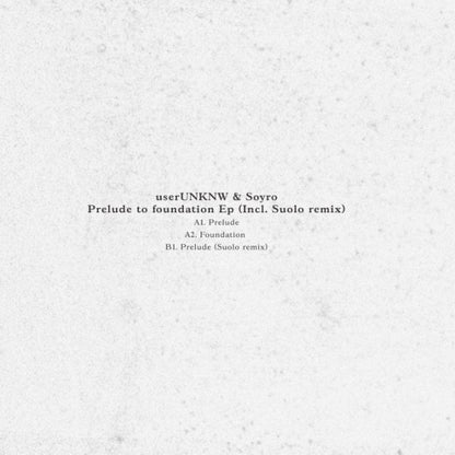 Prelude To Foundation Ep | Mint (M) Mint (M) - MINIMAL/TECH HOUSE