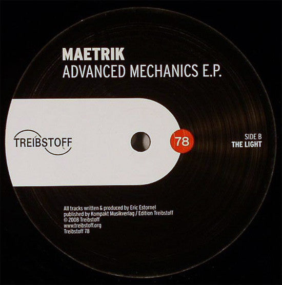 Maetrik - Advanced Mechanics E.P. | Near Mint (NM) Generic - MINIMAL / USED *NEAR MINT*