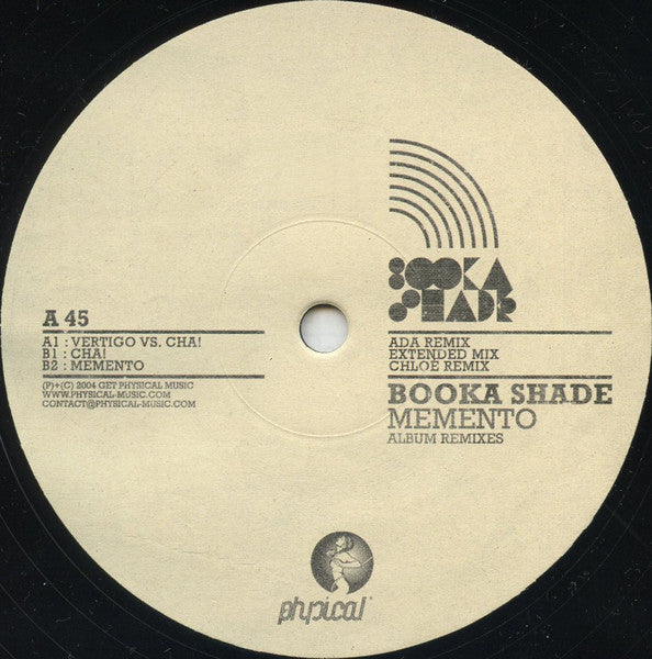 Booka Shade - Memento (Album Remixes) (VINYL) | Very Good (VG) Good Plus (G+) - MINIMAL / USED *VERY GOOD*
