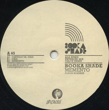 Booka Shade - Memento (Album Remixes) (VINYL) | Very Good (VG) Good Plus (G+) - MINIMAL / USED *VERY GOOD*