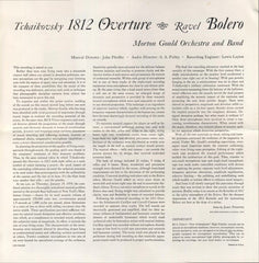 Morton Gould And His Orchestra And Morton Gould An 1812 Overture Stereo Spectacular RCA Victor Red Seal LP Very Good Plus (VG+) Very Good Plus (VG+)