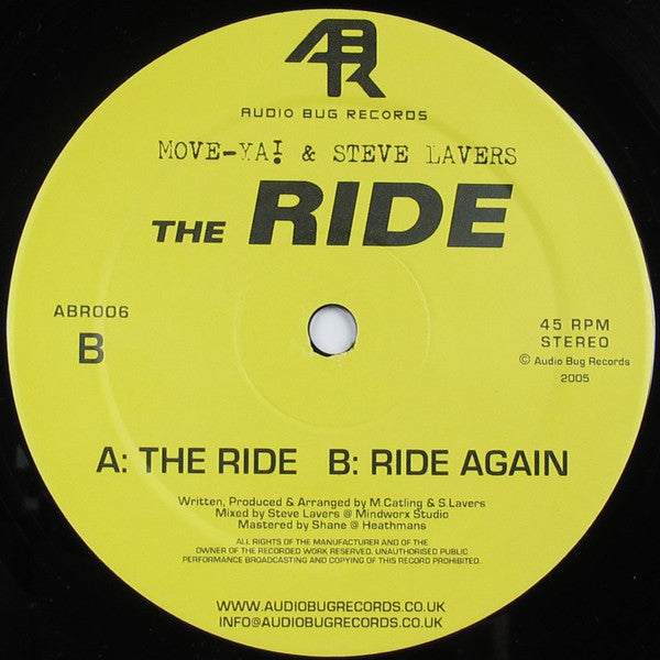 The Ride | Very Good Plus (VG+) Very Good Plus (VG+) - BREAKS / USED *VERY GOOD+*
