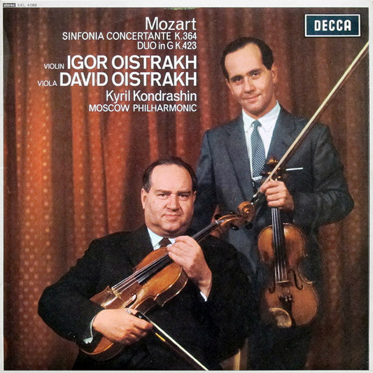 Mozart - Igor Oistrakh, David Oistrakh, Kyril Kond - Sinfonia Concertante K.364, Duo In G K.423 |