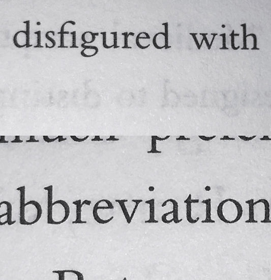 Disfigured With Abbreviations |