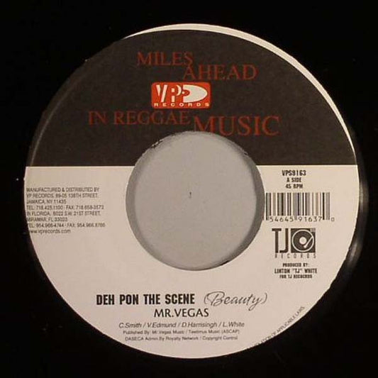 Mr. Vegas / Black Ryno Deh Pon The Scene / Shot A Buss VP Records 7" Mint (M) Generic