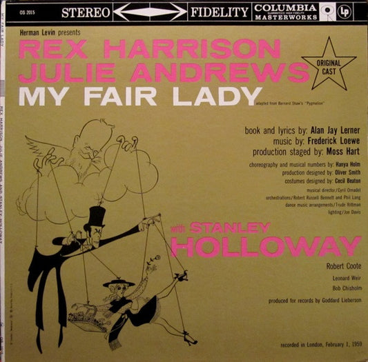 "My Fair Lady" Original London Cast, Rex Harrison, My Fair Lady (Original Cast) Columbia Masterworks LP, Album, RE, Pit Near Mint (NM or M-) Near Mint (NM or M-)