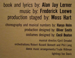 "My Fair Lady" Original London Cast, Rex Harrison, My Fair Lady (Original Cast) Columbia Masterworks LP, Album, RE, Pit Near Mint (NM or M-) Near Mint (NM or M-)