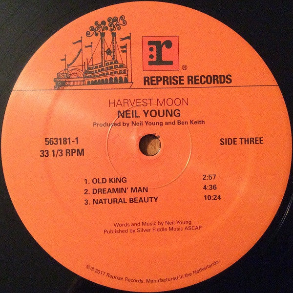 Neil Young Harvest Moon Reprise Records LP + LP, S/Sided, Etch + Album, RSD, RE Mint (M) Mint (M)