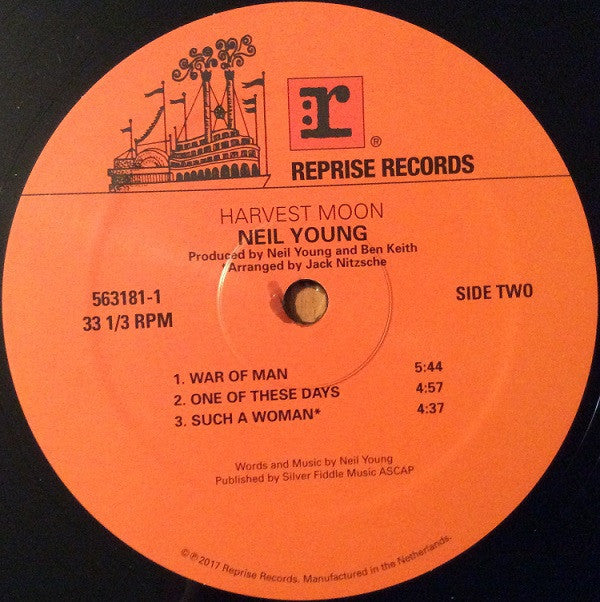 Neil Young Harvest Moon Reprise Records LP + LP, S/Sided, Etch + Album, RSD, RE Mint (M) Mint (M)