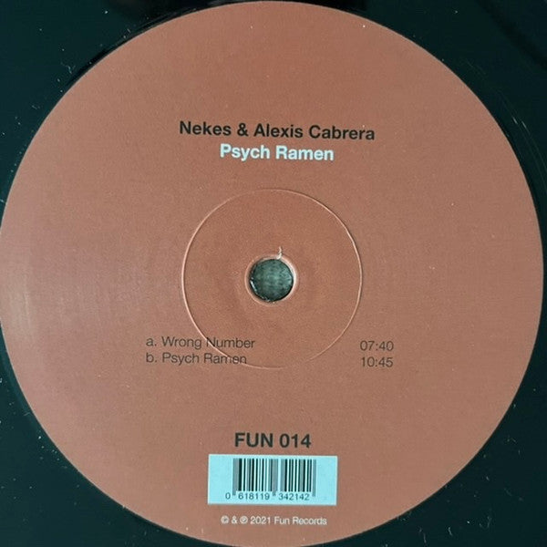 Nekes & Alexis Cabrera Psych Ramen Fun Records (16) 12", EP Mint (M) Generic