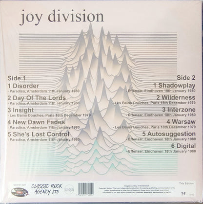 Unknown Pleasures In Concert (COLOR VINYL) | Mint (M) Mint (M) - NEW WAVE *NEW/COLOR*