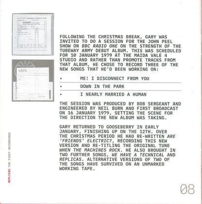 Replicas (The First Recordings)(CD) | Mint (M) Mint (M) - NEW WAVE *NEW*