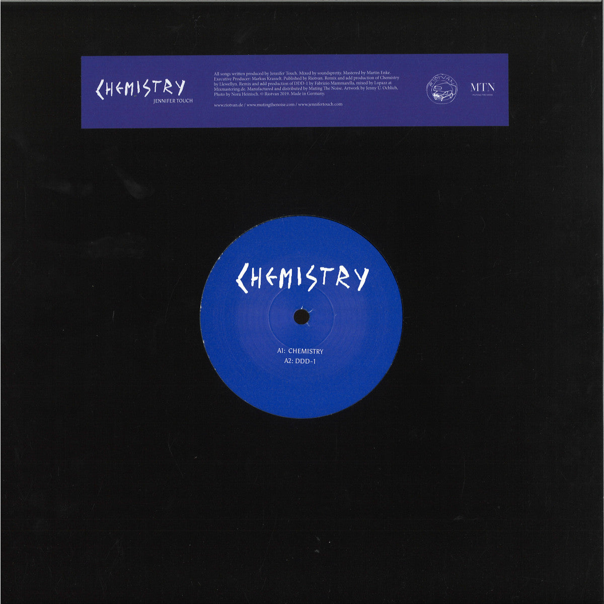 Jennifer Touch - (PRESALE 10/8/26) Chemistry (VINYL 12" Riotvan) | NEW - NEW WAVE *NEW*