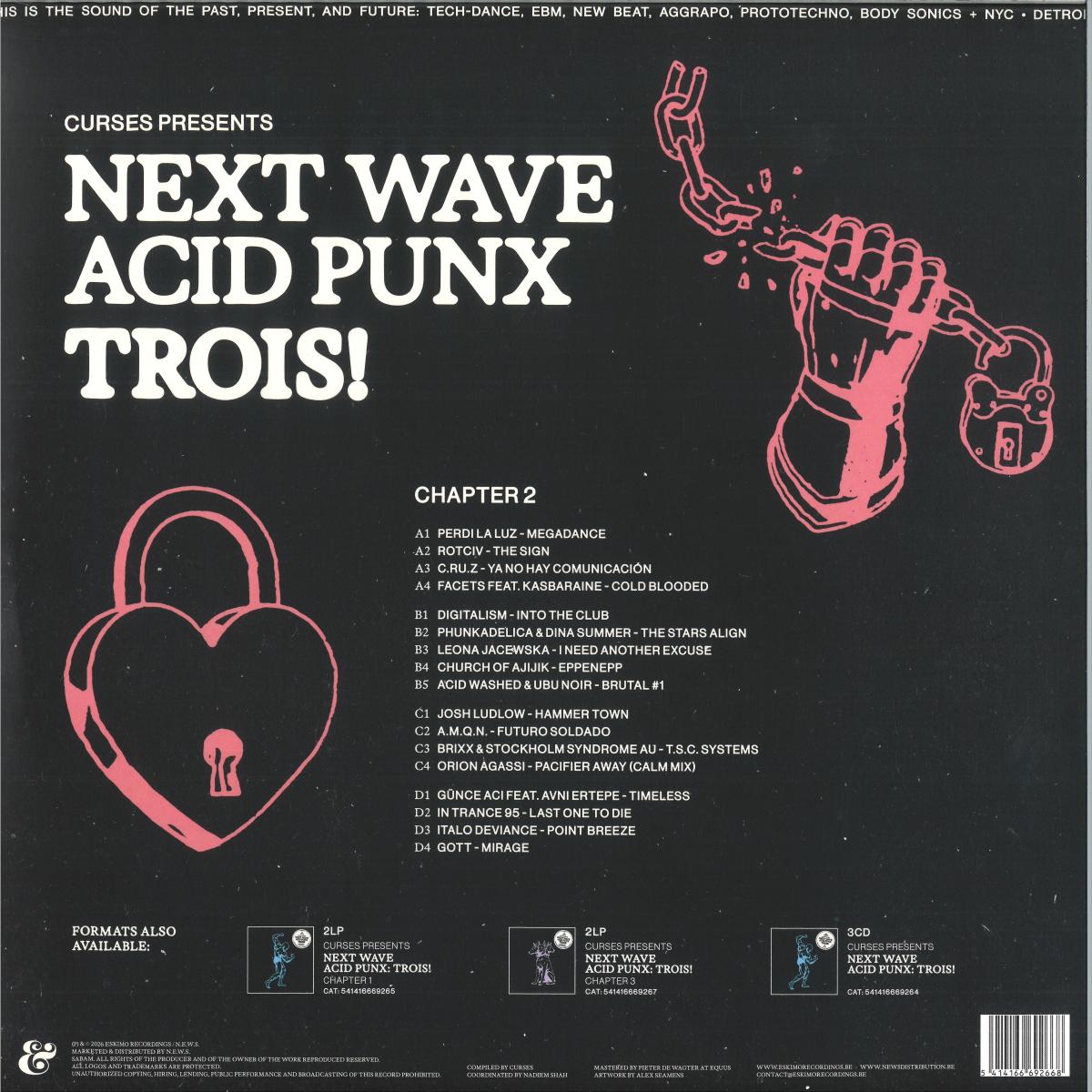 CURSES - NEXT WAVE ACID PUNX TROIS - CHAPTER 2 (VINYL 2x12" ESKIMO RECORDINGS 541416669266) | NEW Mint (M) Mint (M) - NEW WAVE *NEW*