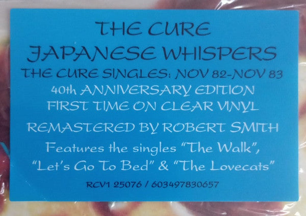 The Cure - Japanese Whispers: The Singles: Nov 82 - Nov 83 (CLEAR VINYL) | Mint (M) Mint (M) - NEW WAVE *SEALED*