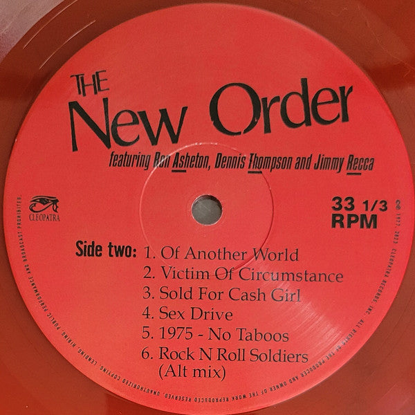 The New Order (3) - The New Order (RED MARBLE VINYL) | Mint (M) Mint (M) - ROCK *SEALED/COLOR*