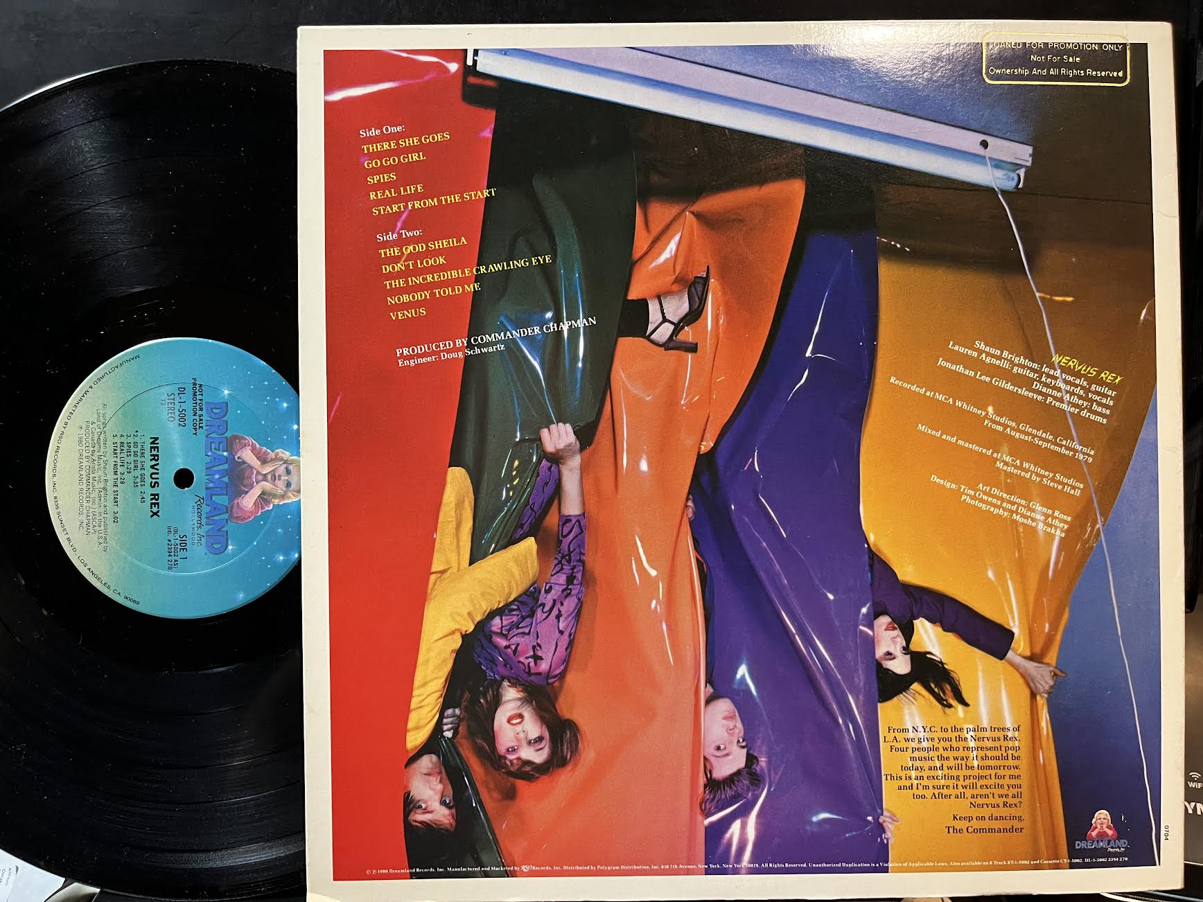 Nervus Rex - Nervus Rex (PROMO VINYL) | Excellent+ (EX+) Near Mint (NM) - NEW WAVE / USED *EXCELLENT+*