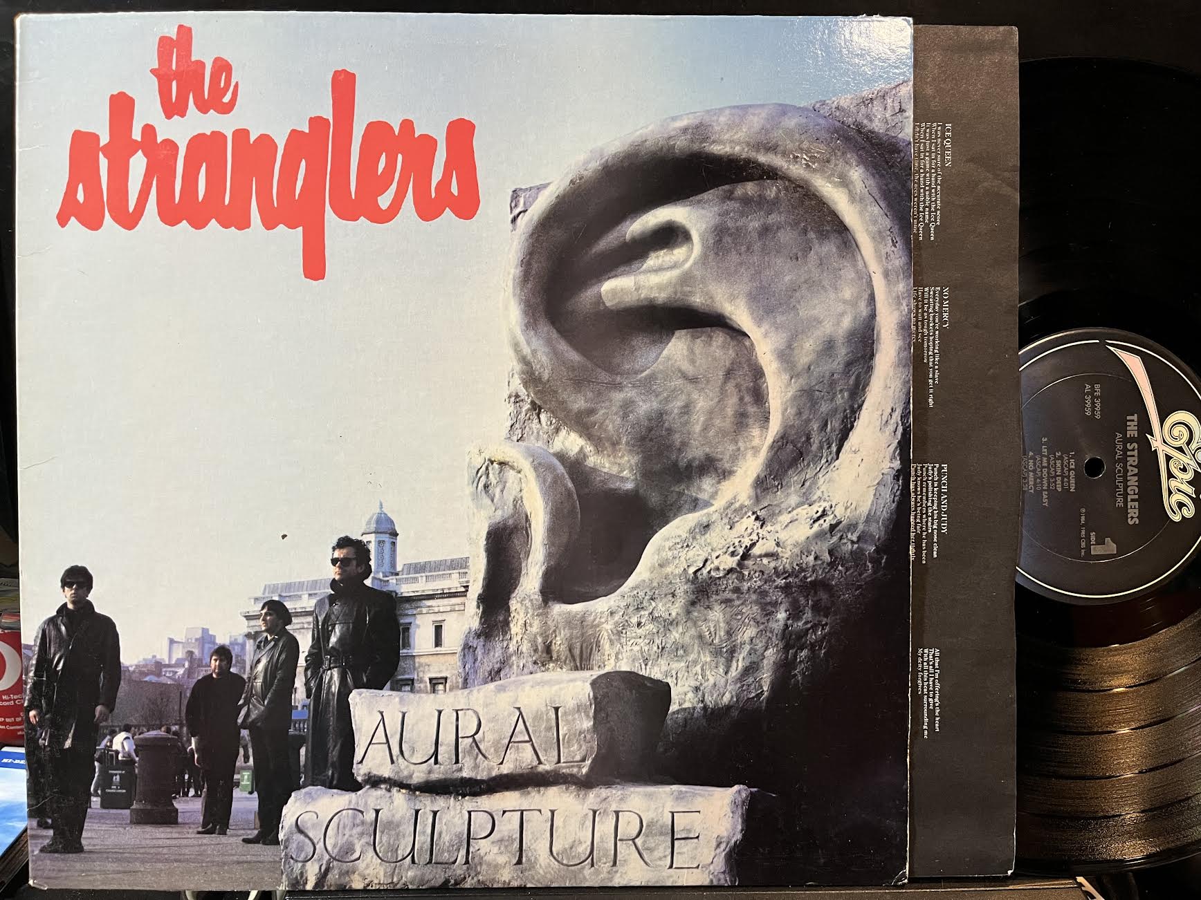 The Stranglers - Aural Sculpture (PROMO VINYL) | Excellent+ (EX+) Excellent (EX) - NEW WAVE / USED *EXCELLENT+*