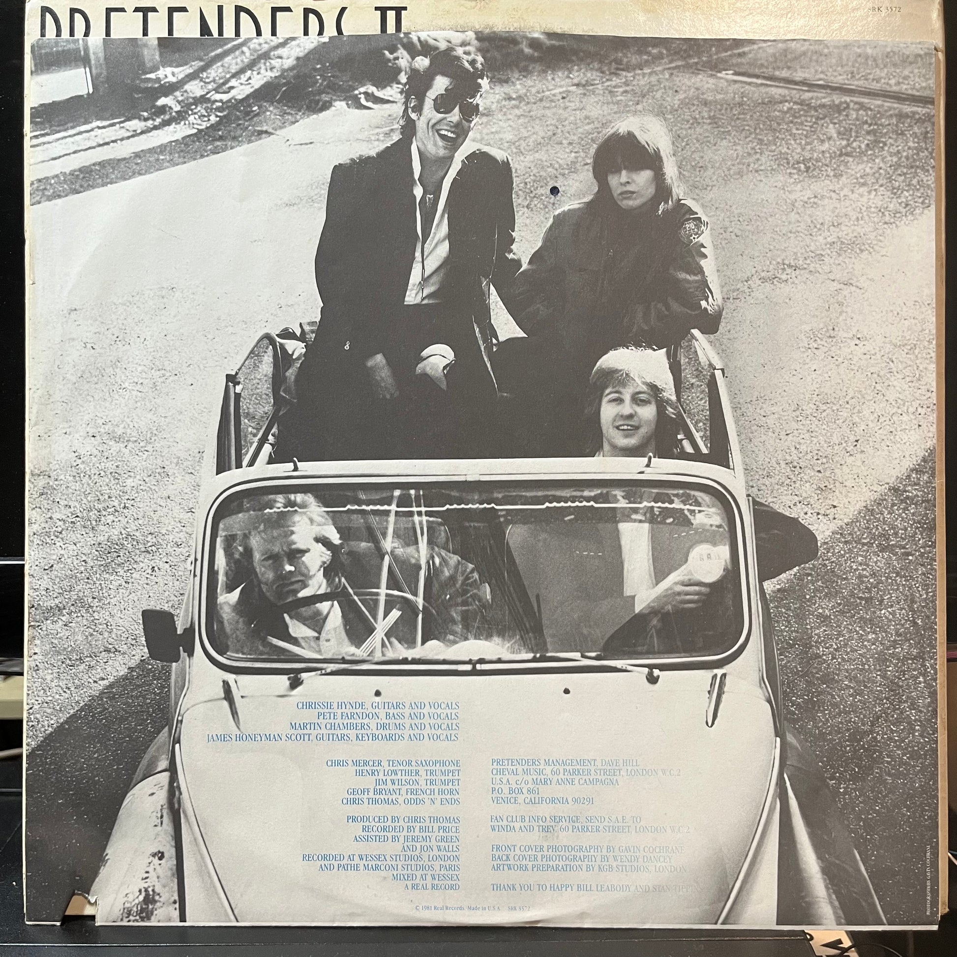The Pretenders - Pretenders II (VINYL LP SIRE SRK 3572 1981) | Excellent+ (EX+) Very Good Plus (VG+) - NEW WAVE / USED *EXCELLENT+*