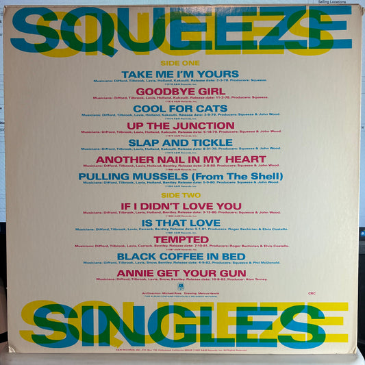 Squeeze (2) - Singles - 45's And Under (VINYL) | Excellent+ (EX+) Excellent (EX) - NEW WAVE / USED *EXCELLENT+*