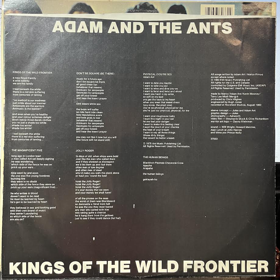 Kings Of The Wild Frontier (VINYL) | Excellent+ (EX+) Excellent+ (EX+) - NEW WAVE / USED *EXCELLENT+*