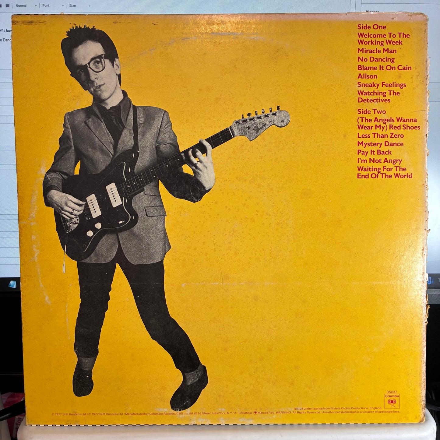 My Aim Is True (VINYL) | Excellent (EX) Very Good (VG) - NEW WAVE / USED *EXCELLENT*