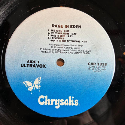 Rage In Eden (VINYL) | Excellent (EX) Excellent (EX) - NEW WAVE / USED *EXCELLENT*