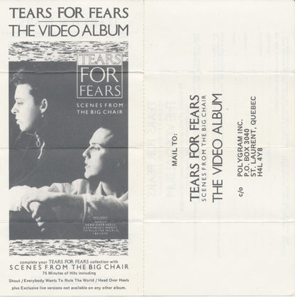 Tears For Fears - Songs From The Big Chair (CASS) | Excellent (EX) Excellent (EX) - NEW WAVE / USED *EXCELLENT*