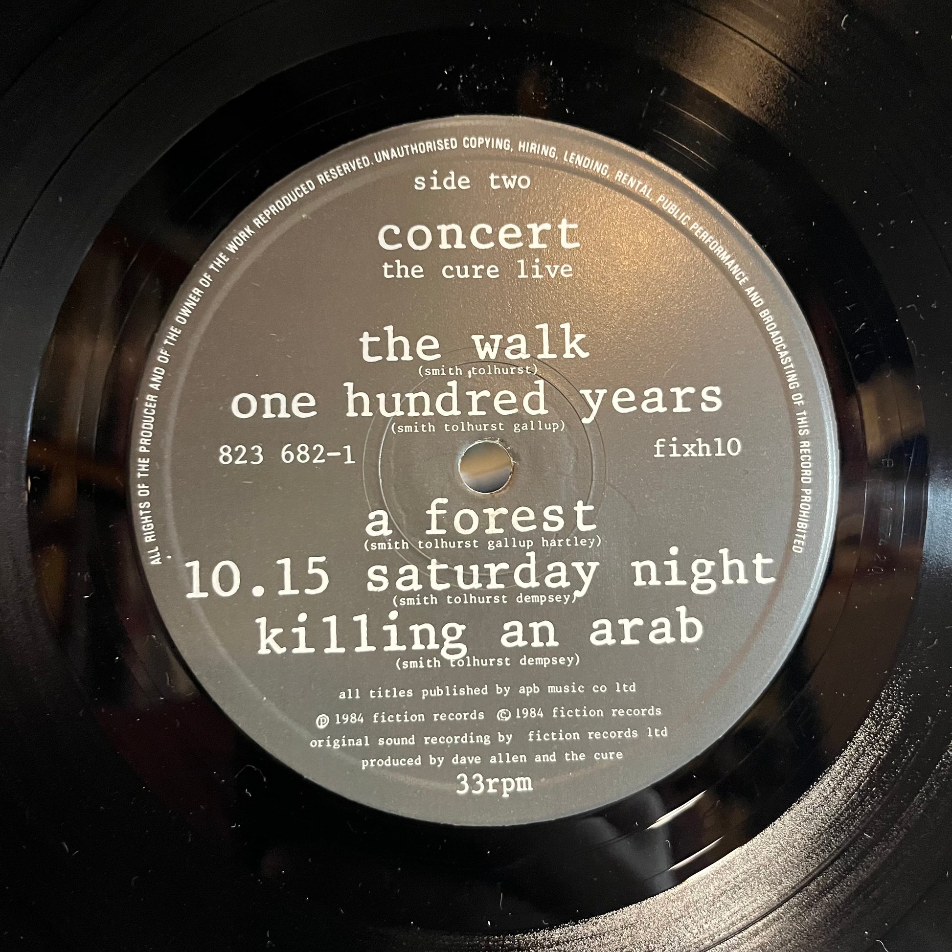 Concert (The Cure Live) (VINYL) | Near Mint- (NM-) Excellent (EX) - NEW WAVE / USED *NEAR MINT-*