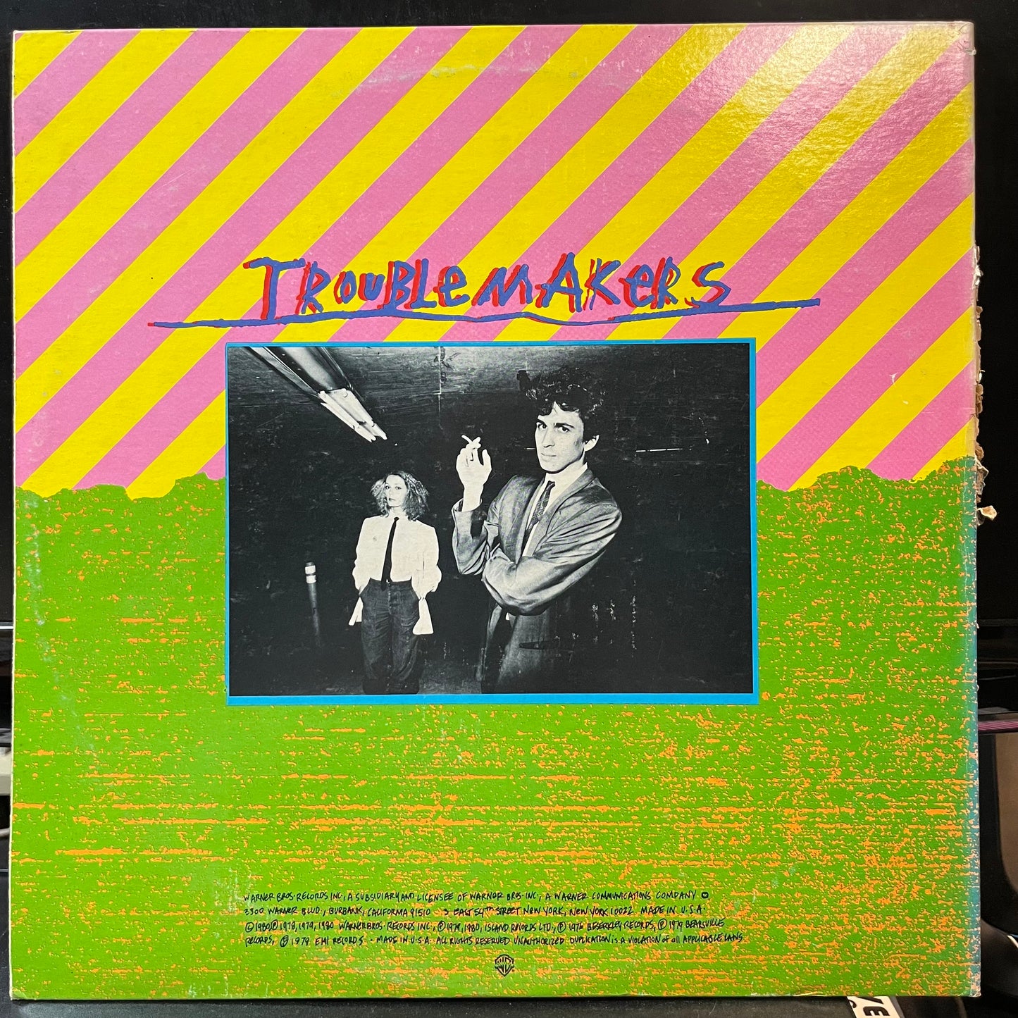 Various - Troublemakers (VINYL 2xLP WARNER BROS. PRO-A-857 1980) | Near Mint- (NM-) Very Good (VG) - NEW WAVE / USED *NEAR MINT-*