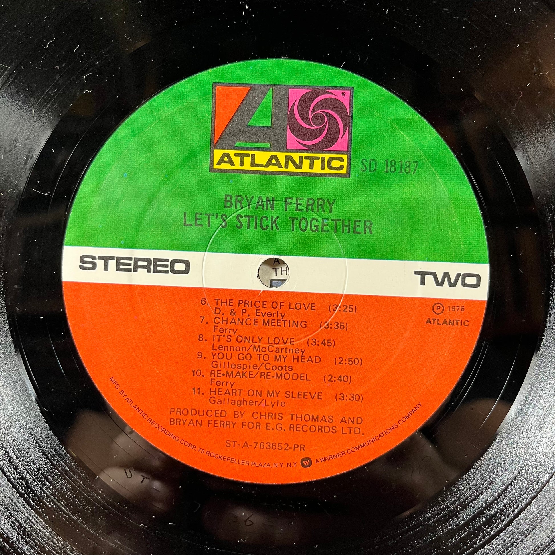 Let's Stick Together (VINYL) | Near Mint (NM or M-) Excellent (EX) - NEW WAVE / USED *NEAR MINT -*