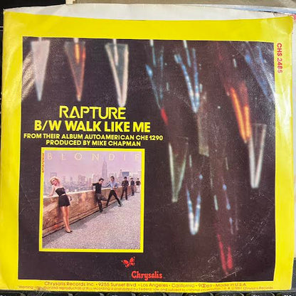 Rapture (7") | Near Mint- (NM-) Excellent (EX) - NEW WAVE / USED *NEAR MINT-*