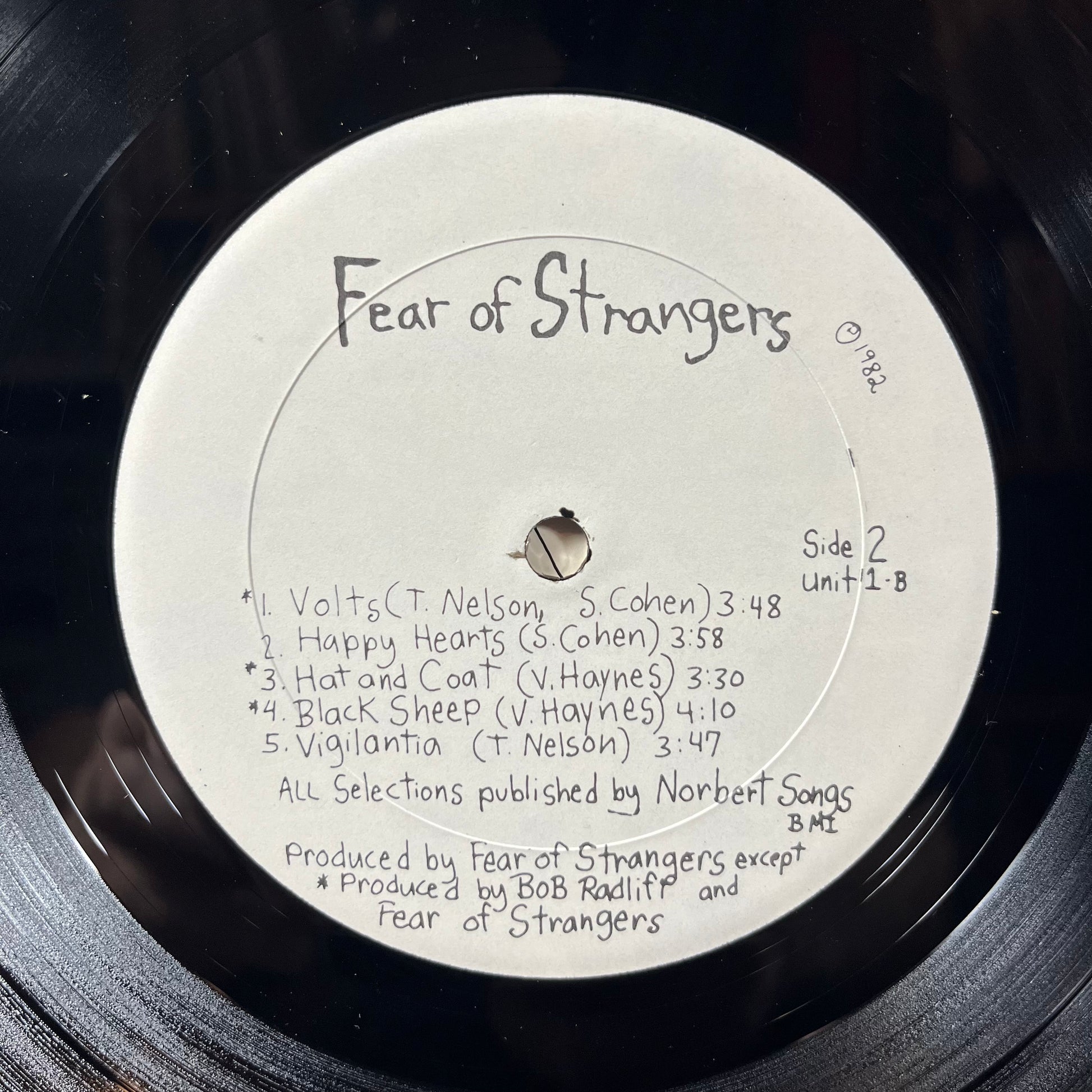 Fear Of Strangers (VINYL) | Near Mint- (NM-) Excellent (EX) - NEW WAVE / USED *NEAR MINT-*