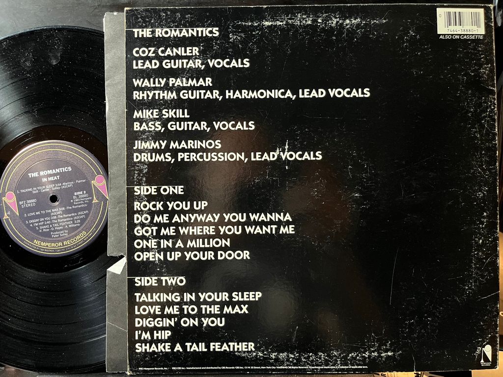 The Romantics - In Heat (VINYL) | Near Mint (NM or M-) Very Good Plus (VG+) - NEW WAVE / USED *NEAR MINT-*
