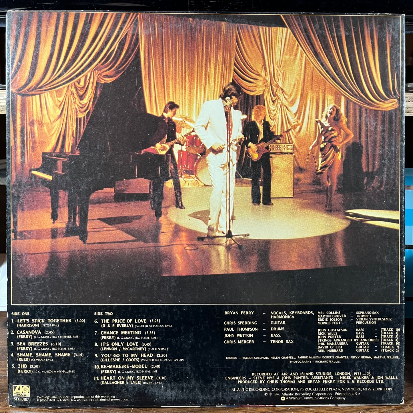 Let's Stick Together (VINYL) | Near Mint (NM or M-) Excellent (EX) - NEW WAVE / USED *NEAR MINT -*