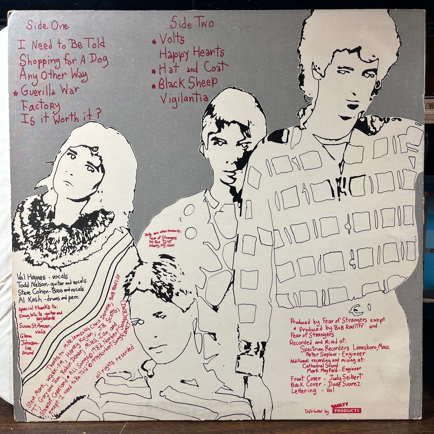 Fear Of Strangers (VINYL) | Near Mint- (NM-) Excellent (EX) - NEW WAVE / USED *NEAR MINT-*