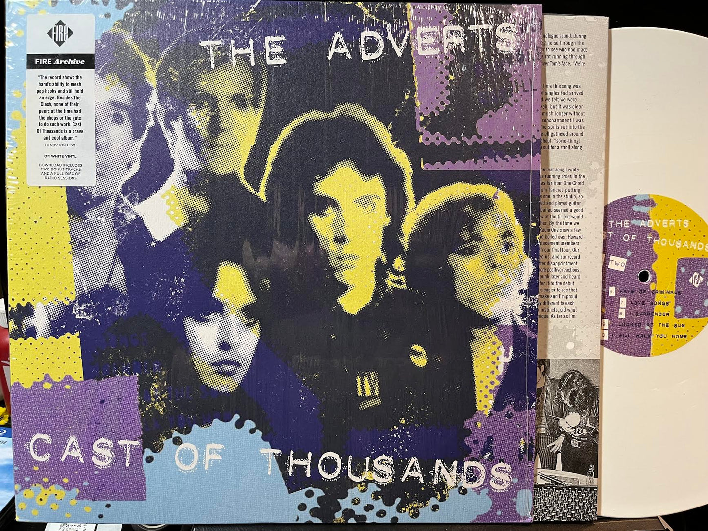 The Adverts - Cast Of Thousands (RSD 2016 WHITE VINYL) | Near Mint (NM) Near Mint (NM) - NEW WAVE / USED *NEAR MINT*