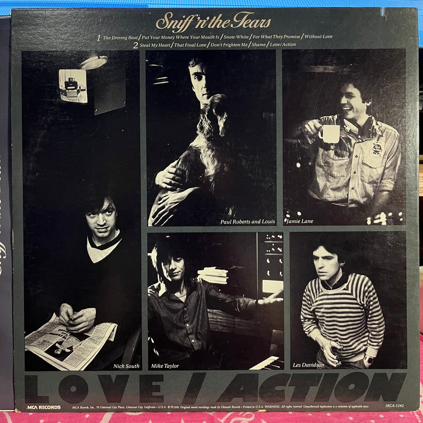 Sniff 'n' The Tears - Love Action | Near Mint (NM) Excellent (EX) - NEW WAVE / USED *NEAR MINT*