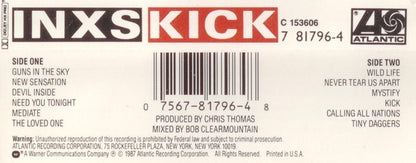 INXS - Kick *CASSETTE* | Near Mint (NM) Near Mint (NM) - NEW WAVE / USED *NEAR MINT*