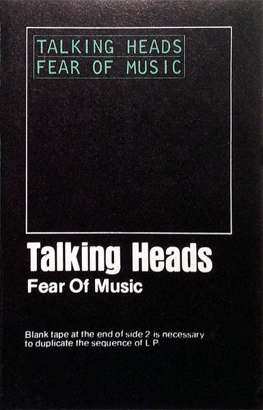 Talking Heads - Fear Of Music *CASSETTE* | Near Mint (NM) Near Mint (NM) - NEW WAVE / USED *NEAR MINT*