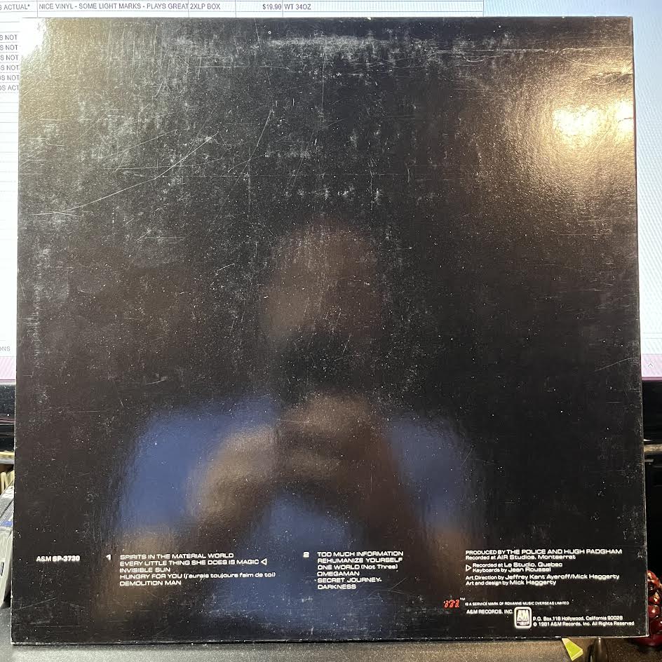 Ghost In The Machine (VINYL) | Near Mint (NM) Excellent (EX) - NEW WAVE / USED *NEAR MINT*