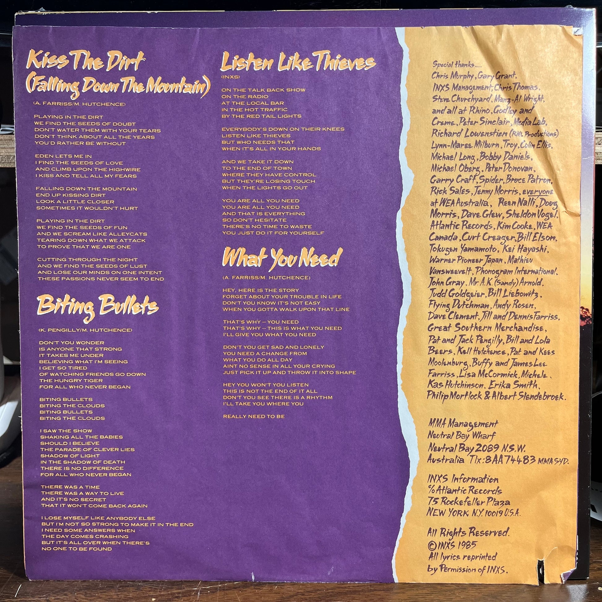 Listen Like Thieves (VINYL) | Near Mint (NM) Near Mint (NM) - NEW WAVE / USED *NEAR MINT*
