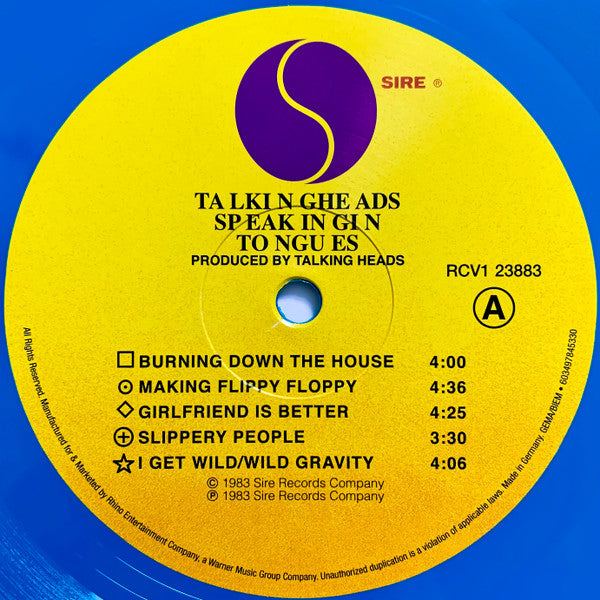 Speaking In Tongues (VINYL) | Near Mint (NM) Mint (M) - NEW WAVE / USED *NEAR MINT*